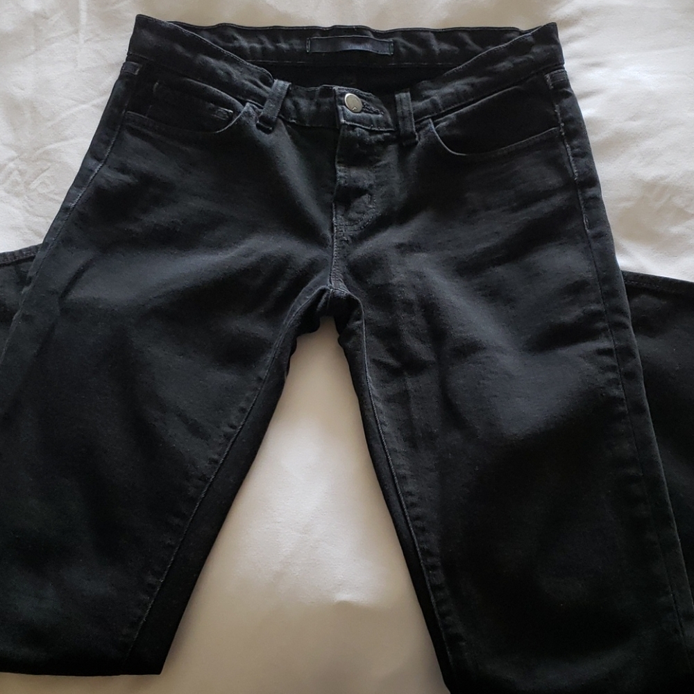 J Brand Low Rise Black Denim Jeans 26